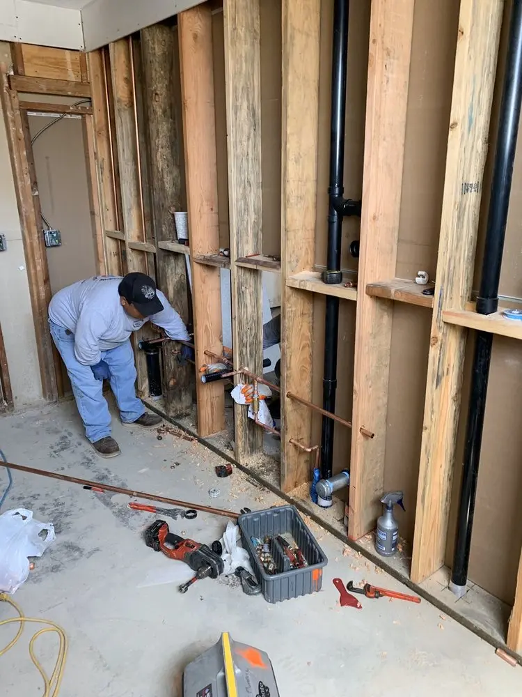 Commercial rough-in plumbing for Water Heater Replacement in Fountainville